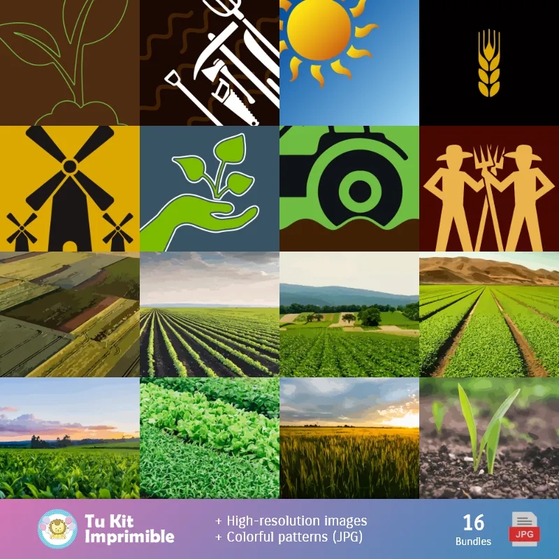 Fondos | Campesino Day Funds - Digitale Papiere für Dekoration