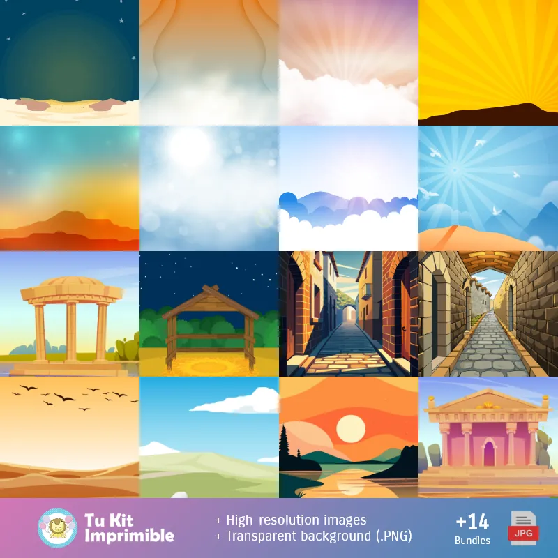 Fondos | Hintergrund Ostern - Digitale Dekorpapiere