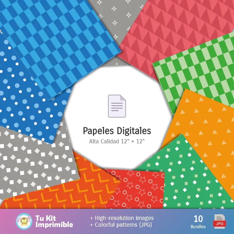 Collages | La fête des pères - Papiers numériques pour décoration