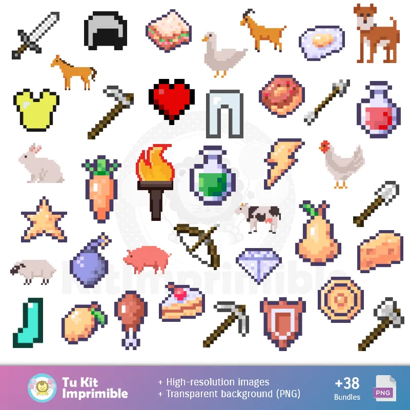 Accesorios | Minecraft Muster und Texturen - Scrapbook und Party Kits