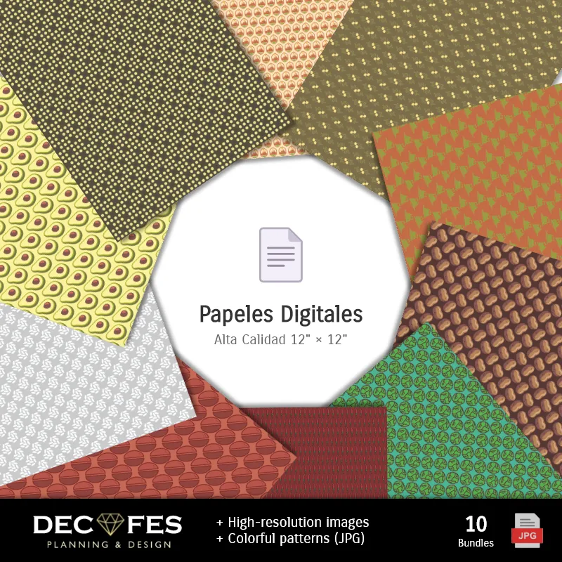 Collages | Papel Digital Dia do Campesino - Imprimíveis para Scrapbook e DIY