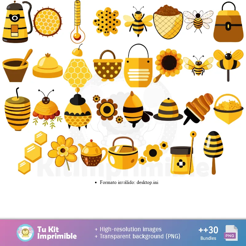 Accesorios | Patrones y Texturas Abejitas - Kits de Scrapbook y Fiestas