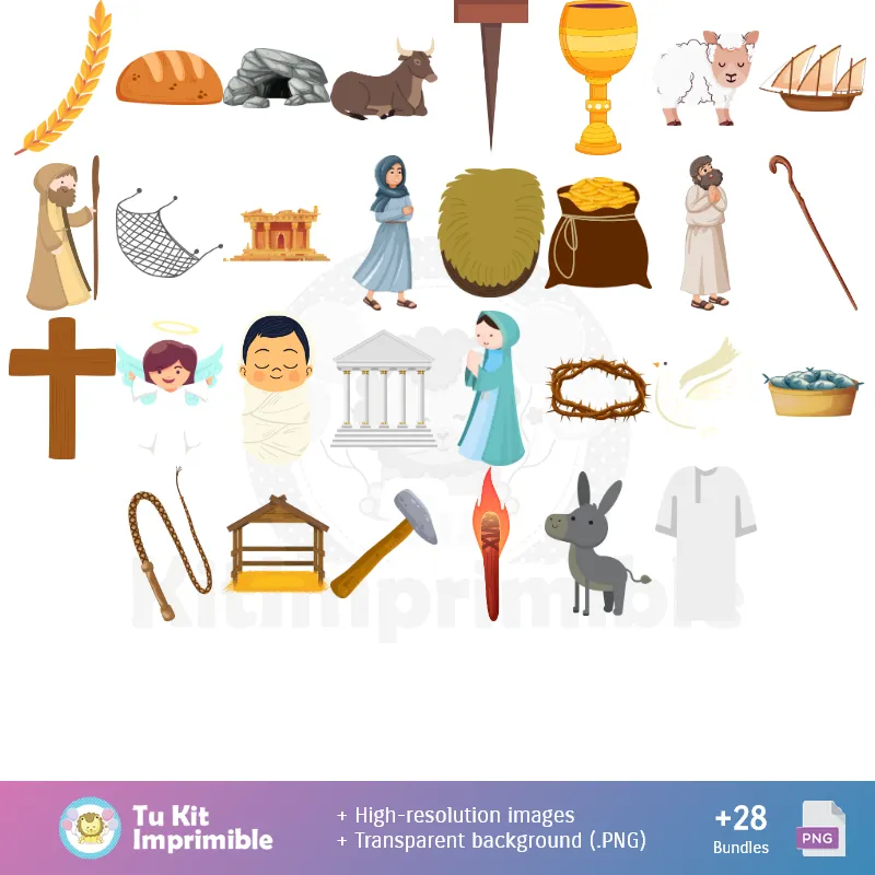 Accesorios | Patterns and Textures Easter - Scrapbook and Party Kits