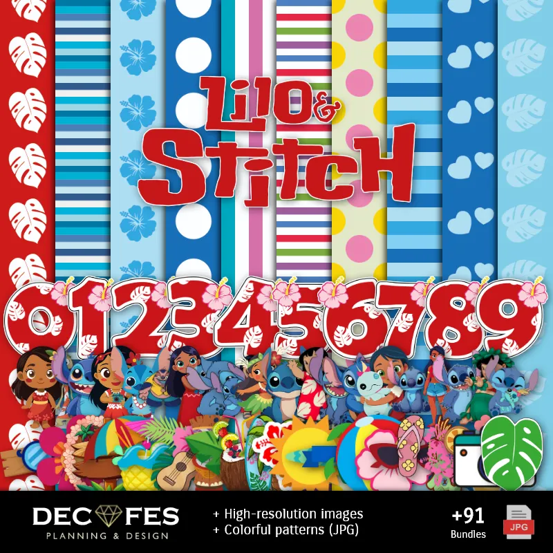 Scrapbook Lilo and Stitch - Printable Designs for Manualities