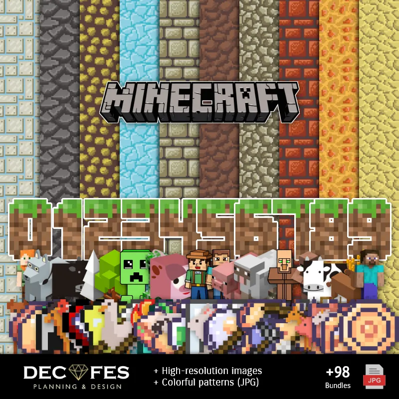 Scrapbook Minecraft - Disegni stampabili per manualitÃ